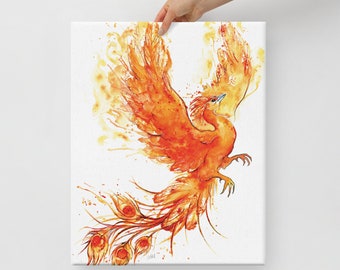 フェニックス水彩色鉛筆オリジナルイラスト / フェニックスの