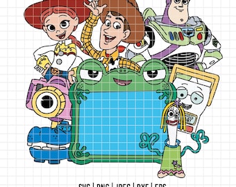 6385 - Toy Story 5 neue Figuren und die gleichen wie immer svg, eps, Png, dxf, jpeg. Disney Cricut Toy Story dtf