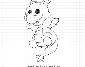 5724 - Silhueta do Bebê Figment em estilo SVG, EPS, PNG, DXF e JPEG. Figment da Disney, uma pequena faísca de inspiração (DTF).