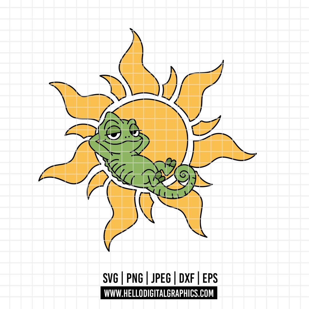 5305 - Pascal in Tangled's Logo Sun Dtf Full Color Svg, Eps, Png, Dxf ...
