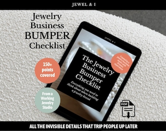 Lista de verificación para el negocio de joyería / Guía paso a paso para empezar a vender joyas (PDF)