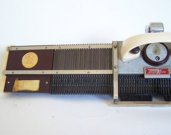 Vintage 1950s Knit King Knitting Machine with hard carry case