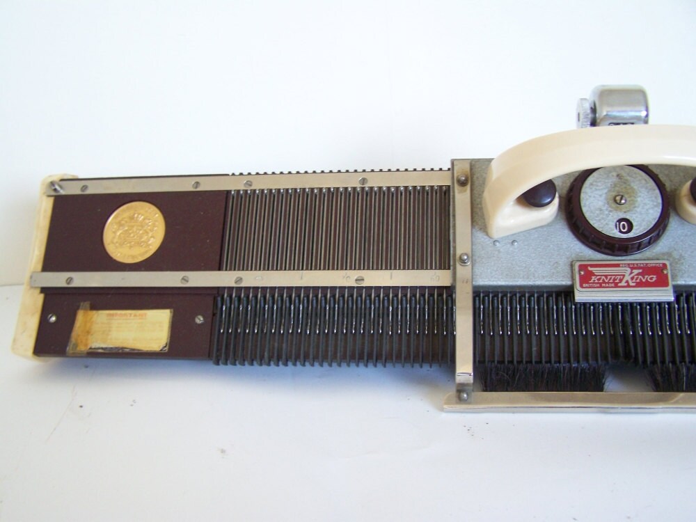 Vintage 1950s Knit King Knitting Machine with hard carry case Etsy