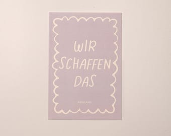 Postcard "Creating" - Postcard with a saying about chronic illnesses – 10 x 15 cm card – humorous & understanding – 300 g paper