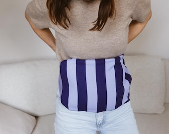 Hot water bottle belt for 2L hot water bottle – Heat belt for back & abdomen – Cotton flannel – Organic sweatbands