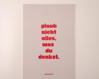 Postcard "Thoughts" - Postcard with a saying about chronic illnesses – 10 x 15 cm card – humorous & understanding – 300 g paper