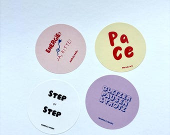 Round stickers (38 mm) – matte & versatile