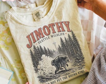Jimothy Raccoon Shirt, Viral Seattle Raccoon Tee, Trending Comfort Colors Shirt