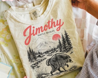 Jimothy Raccoon Shirt, Viral Seattle Raccoon Tee, Trending Comfort Colors Shirt, Vintage Pacific Northwest Wildlife