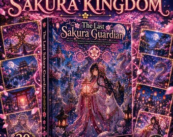 The Last Sakura Guardian Coloring Book | Anime Fantasy Coloring Book | Cherry Blossom Adventure | 60 Story Pages | Digital PDF