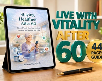 Gesundes Altern ab 60: KI-Leitfaden, Gesundheitsüberwachung für Senioren, Medikamentenerinnerungen, Sturzprävention, Sicherheitstechnik für Senioren, Langlebigkeit – E-Book (PDF)