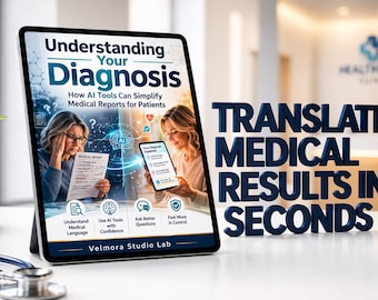 KI-gestützter Übersetzer für medizinische Befunde, E-Book „Ihre Diagnose verstehen“, Einfacher Leitfaden für Gesundheitsergebnisse, Vorbereitung auf den Arztbesuch, PDF-Interpreter für Laborbefunde