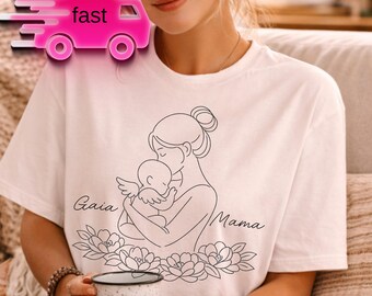 Custom Mama Angel Shirt, Baby Loss Memorial, Pregnancy Remembrance Gift