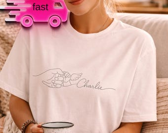 Personalized Angel Mama Shirt, Baby Loss Memorial Tee, Grieving Gift