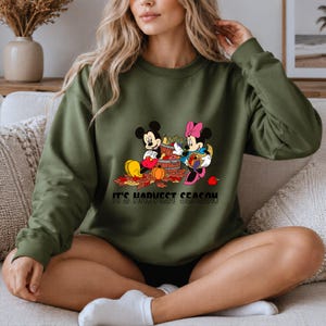 Disney Fall Shirt, Mickey Minnie Harvest Season Tee, Retro Thanksgiving Shirt