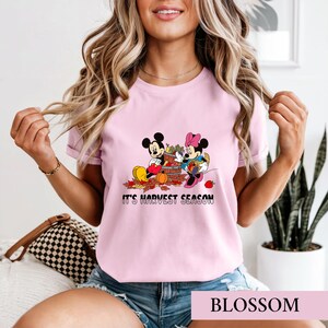 Disney Fall Shirt, Mickey Minnie Harvest Season Tee, Retro Thanksgiving Shirt