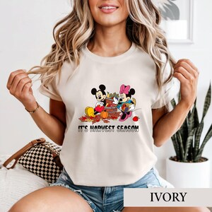 Disney Fall Shirt, Mickey Minnie Harvest Season Tee, Retro Thanksgiving Shirt