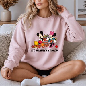 Disney Fall Shirt, Mickey Minnie Harvest Season Tee, Retro Thanksgiving Shirt