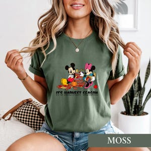 Disney Fall Shirt, Mickey Minnie Harvest Season Tee, Retro Thanksgiving Shirt