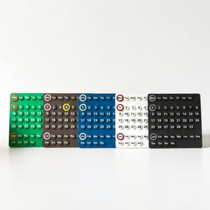 Ewiger Wandkalender 2026 | Minimalistischer Tischkalender mit Ringmarkern