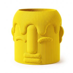 Abstrakte Gesichtsvase | Moderner skulpturaler Blumentopf | Einzigartiges Einzugsgeschenk