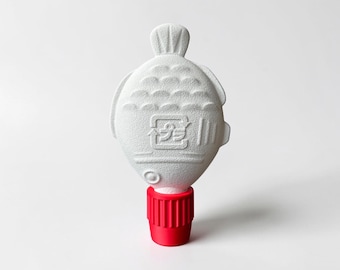 Luminária em formato de peixe com molho de soja | Design japonês para amantes de sushi e taiyaki