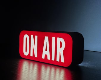 On Air Sign | LED USB Light for Streamers & Podcasters | Desk Decor