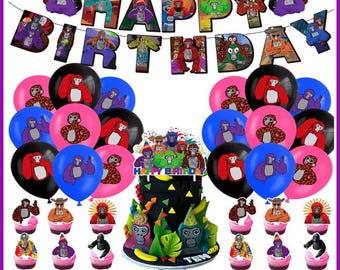 Gorilla Tag Geburtstags-Party-Geschirr-Set - Tier-Geschirr, Kinder-Party-Dekoration