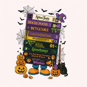 Halloween Design Png, 90s Halloween Png, Halloween Nightmare VHS Png, VHS Tapes, 90s VHS Png, Halloween Gift, Witch Halloween Sublimation