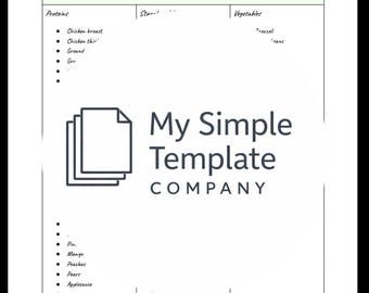 Planificateur de repas facile à combiner et liste de courses simple
