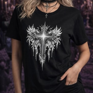 Crucifix Band T Shirt - Etsy
