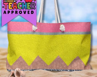 Bolso de mano para profesor/a / Bolso de fin de semana extragrande / Regalo de agradecimiento para profesores/as / Regalo de agradecimiento para la vuelta al cole