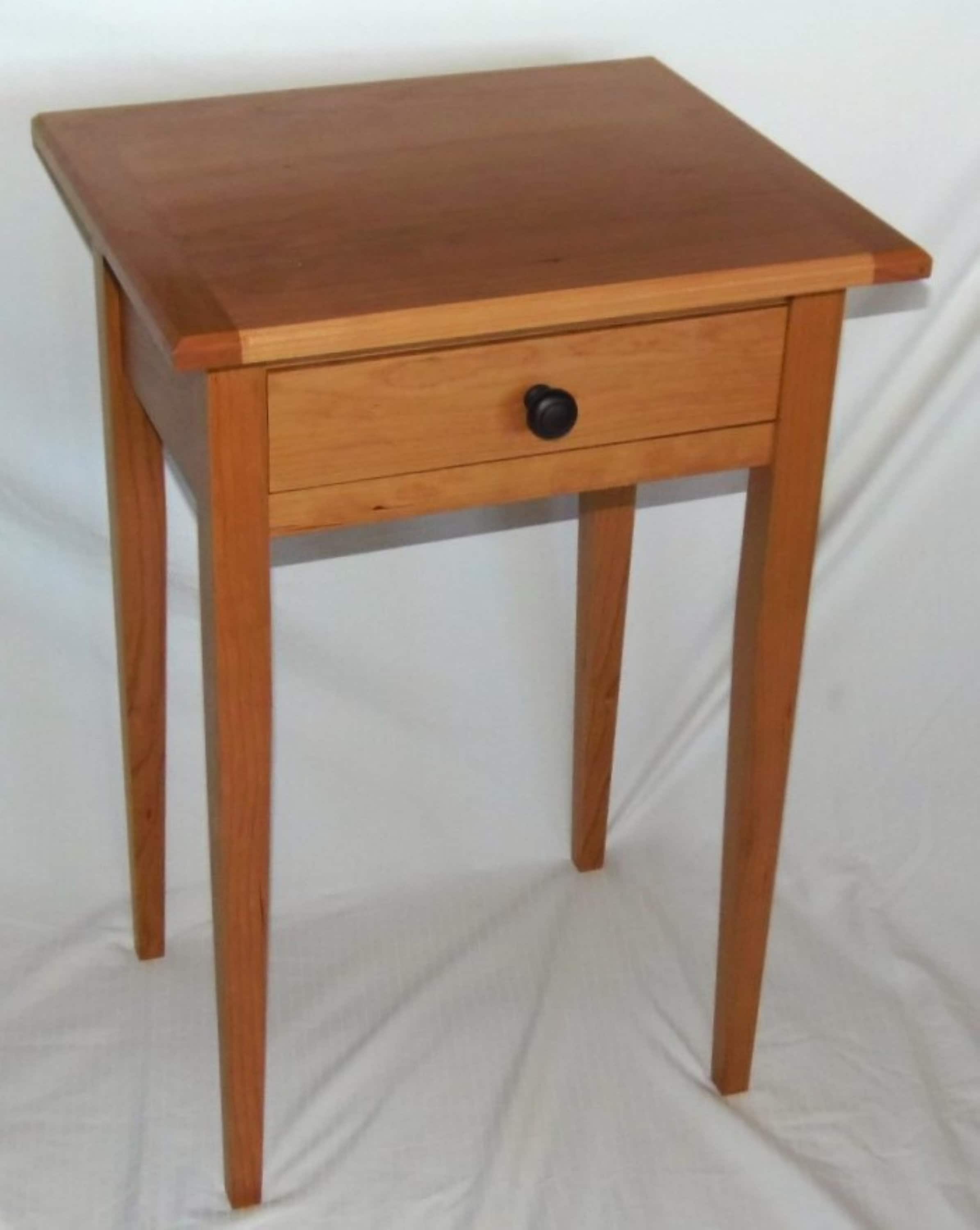 Two Shaker End Tables Made From Solid Cherry Etsy