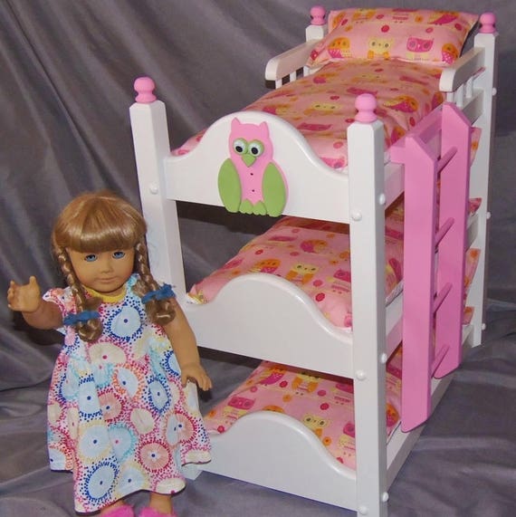 triple doll bunk bed