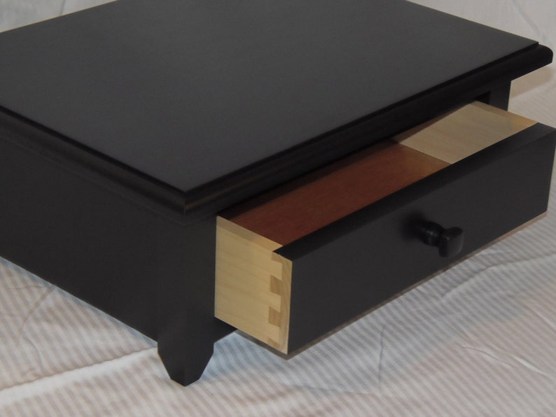 Computer Monitor Stand With Satin Black Finish Handmade Etsy