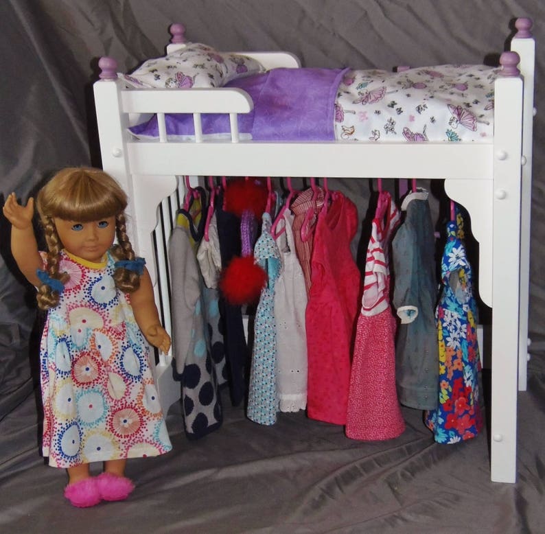 American Girl Doll Bed and Clothes Storage Unit Combo With Etsy