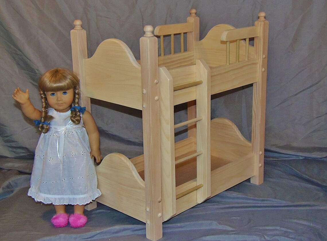 Doll Bunk Bed Unfinished Handmade Fits American Girl Doll and Etsy