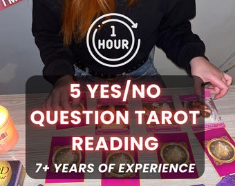 Same Hour Fast 5 Ja / Nein Tarot Legung | Fünf Frage | Psychische Hinweise | Digitales PDF