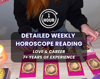 Personalisierte Wochenhoroskop Lesung | Liebe, Karriere, Astrologie, Vorausschau (Digitaler Download)