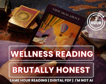 Detaillierte Wellness Tarot Legung | Psychische Anleitung für Selbstfürsorge und Energie | Same Hour Lieferung