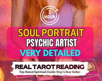 Zieltijd en paranormaal portret | Aangepaste zielstype kunst | Snel lezen van 60 minuten