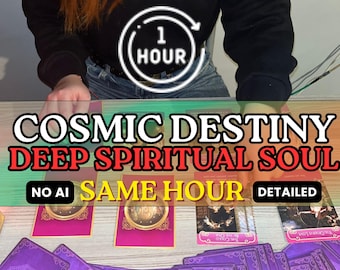 Tiefe spirituelle Seelenkarte | 50k Charakter personalisierte Tarot Lesung | Kosmische Schicksals-Plan-Analytik