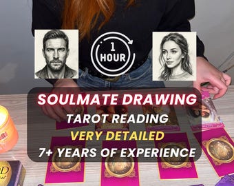 Same Hour Soulmate Zeichnung und Tarot Legung, Psychic Künstler Skizze mit Zukünftigen Ehemann Eigenschaften