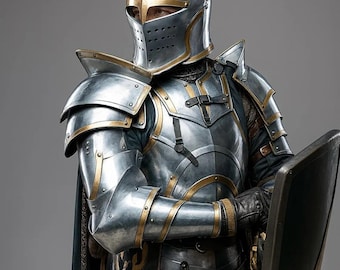 Wearable Medieval Knight Full Armor Suit | 18-Gauge Steel Cosplay Ensemble