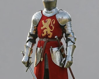Medieval Knight Armor Set – 18 Gauge Steel Warrior Suit .Gothic Plate Armor, LARP Cosplay