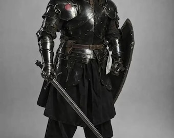 18-Gauge Steel Full Body Barbuta Armor | Medieval Knight Cosplay LARP