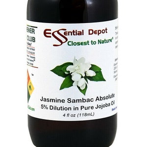 Jasmine Sambac 5% Dilution in Pure Jojoba 4 fl oz
