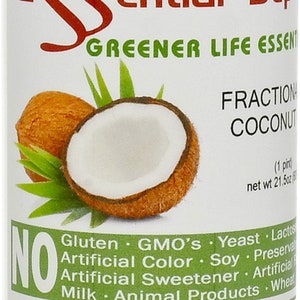 Coconut Oil (fractionated) - MCT Oil - 1 Pint - Food Grade