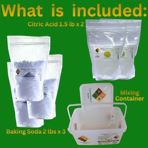 Bath Bomb Ready Mix (Basic) - USA, NON GMO - 9 lbs - Greener Life Club Box