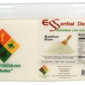 Xanthan Gum - USP FCC Food Grade - 6 lbs - Greener Life Club Box